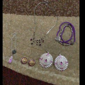 Purple Jewelry Lot